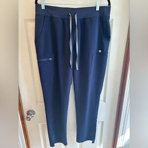 Figs Women's Navy Yola High Waisted 2.0 - Skinny Scrub Pants